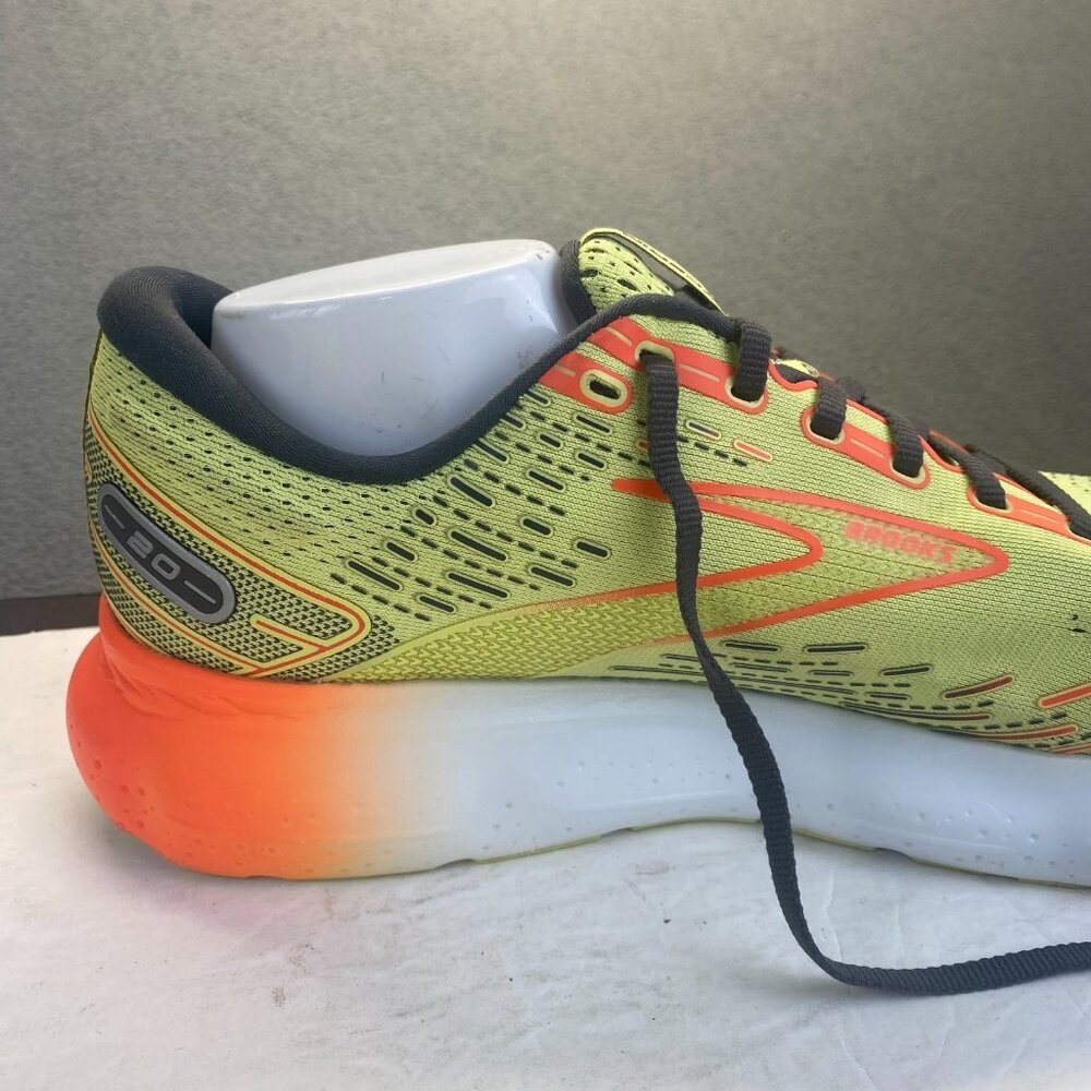 Brooks Glycerin 20 Shoes Mens Size 13D Yellow Orange Athletic Running Sneakers - Picture 9 of 14